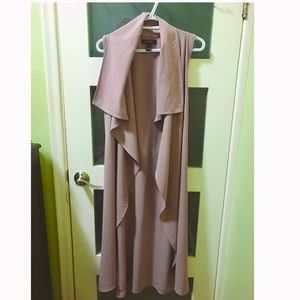 Sleeveless Long Vest/Cardigan